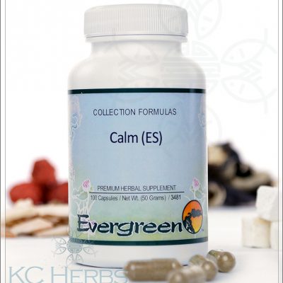 A bottle of Calm ES to help with stress management