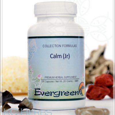 a bottle of Calm JR Evergreen good for treating ADHD